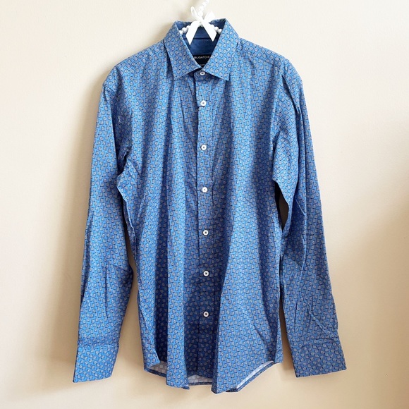 Bugatchi Other - Bugatchi Geometric Patterned Button Down Shirt NWT